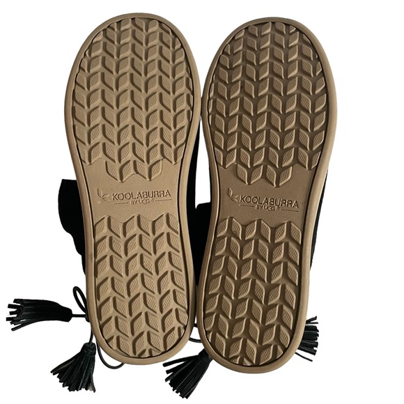 Koolaburra by UGG | Skyller Slip-on Ankle Booties Black Suede Tassel Womens 7 - Picture 12 of 14